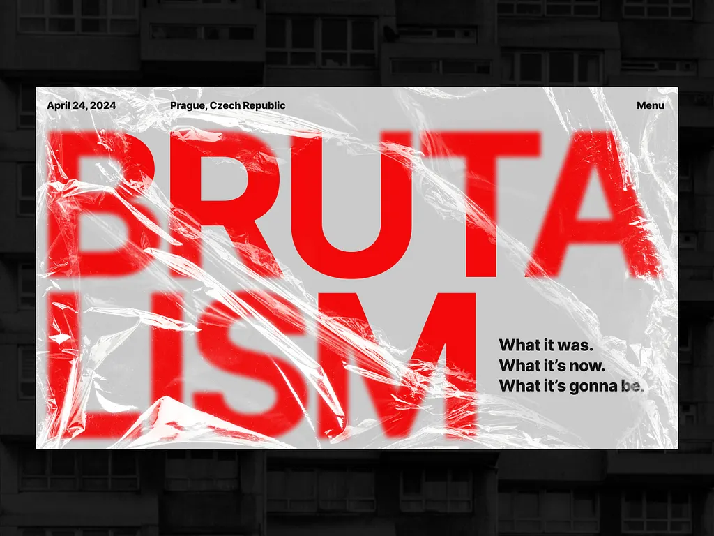 Exemple de brutalism design